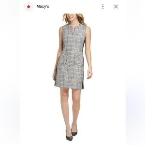 Karl Lagerfeld Black and White Tweed Mini Skirt